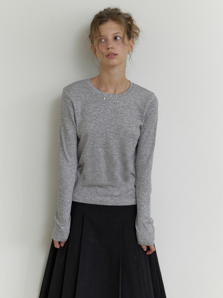 Deomiteun Oli Layered T-Shirt (Gray)