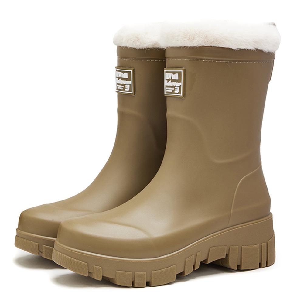 

Women s Rain Shoes Waterproof Wellington Boots Anti-slipping Garden Shoes Rubber Shoes for Outdoor Use 36 зелений