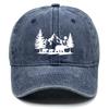 Forest Mountains Baseball Cap Adjustable Vintage Snapback Sun Hat for Mountaineering Tennis Street Lightweight Design
