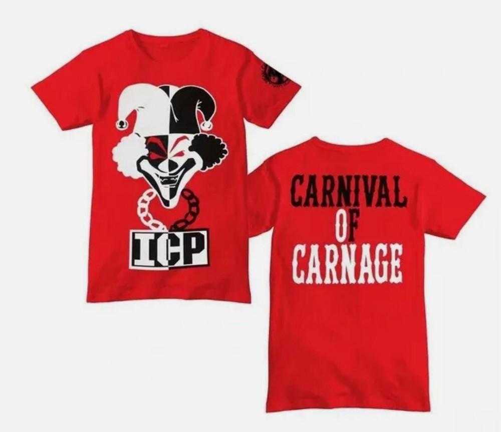 

Insane Clown Posse Carnival of Carnage ICP Футболка Новая 2023 3XL