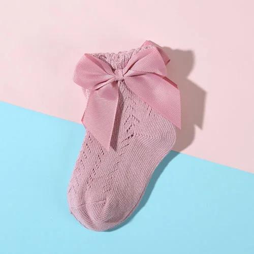 Lawadka Children's Girls Socks Summer Mesh Thin Kids Socks for Girls Bow Princess White Black Baby Sock Fashion Style 0-5Years