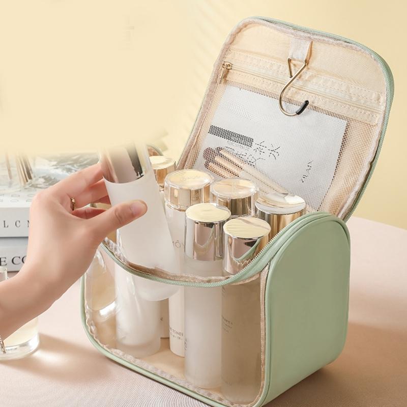 Large Capacity Cosmetic Bags Portable Clear Wash Bag Makeup Bags Travel Toiletry Organizer Storage Pouch for Women Girls