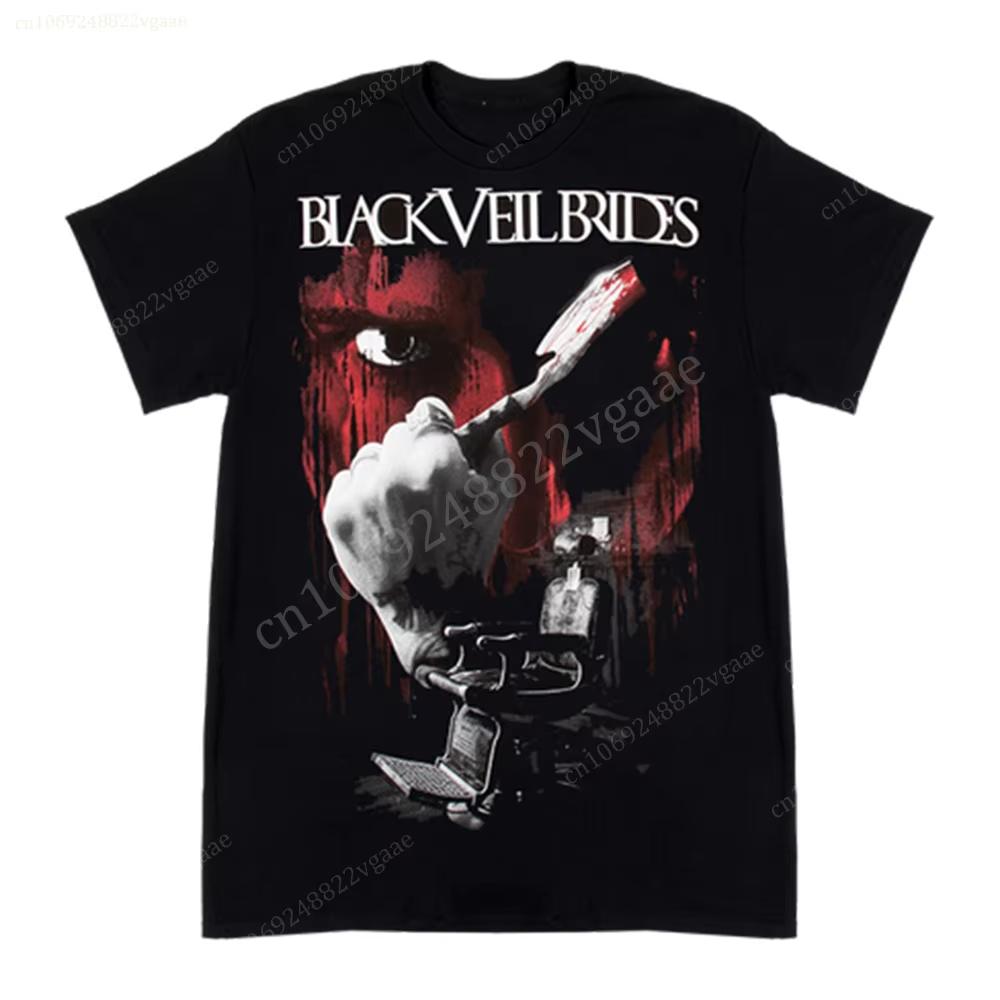 Summer Black Veil Brides T Shirt Men Cotton Women Vintage Short Sleeve Kids Tee Shirt Oversized Tops