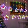Christmas Led Decorative Lights Strip Star Curtain Lights Christmas Tree Lights String Festival Atmosphere Lights For Room Garde