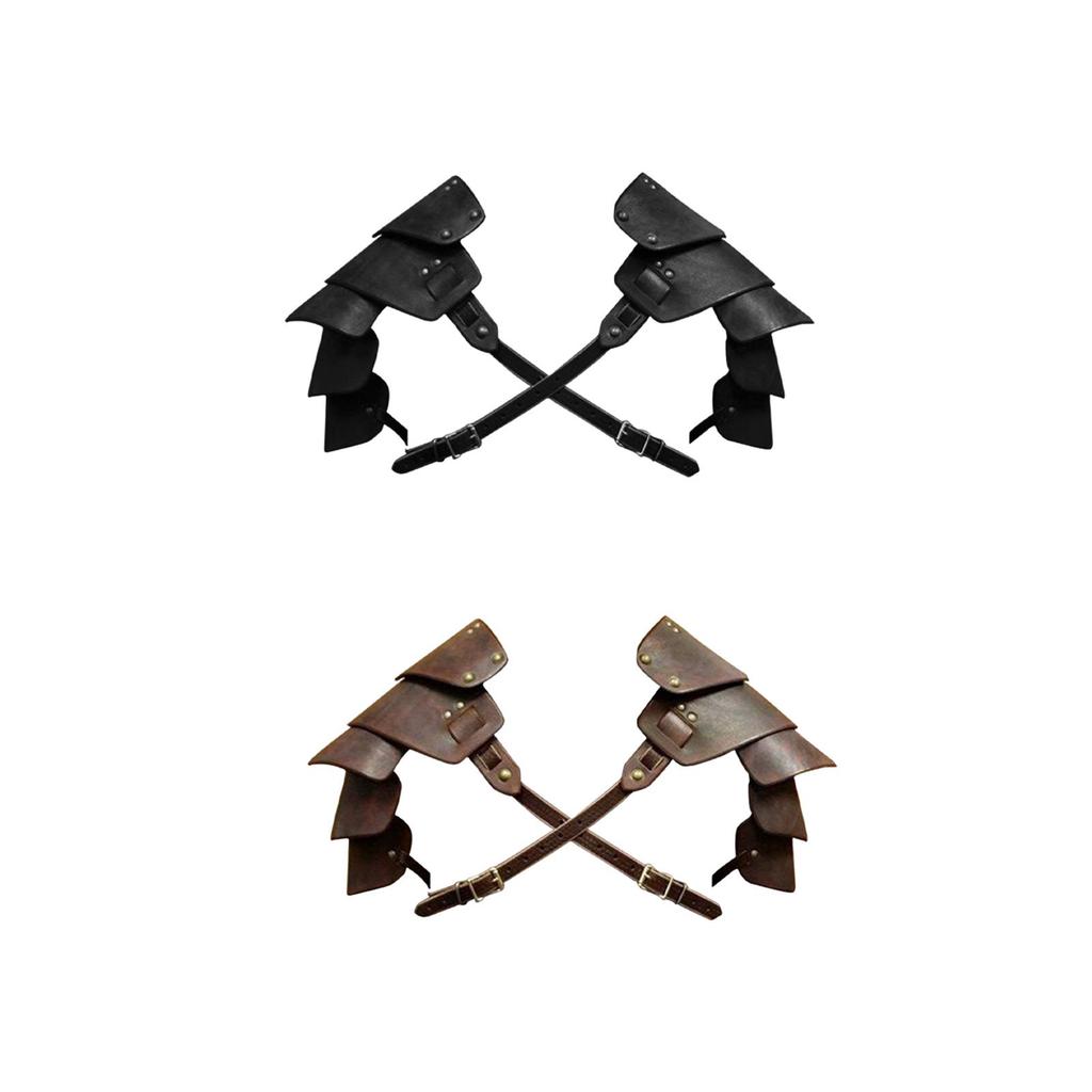 Medieval Shoulder Pauldron Metal Rivets Decorative Body Chest Harness Gothic