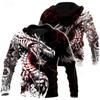 Men's Dragon Graphic Prints Viking Hoodie Hoodies Sweatshirt Streetwear Designer Casual