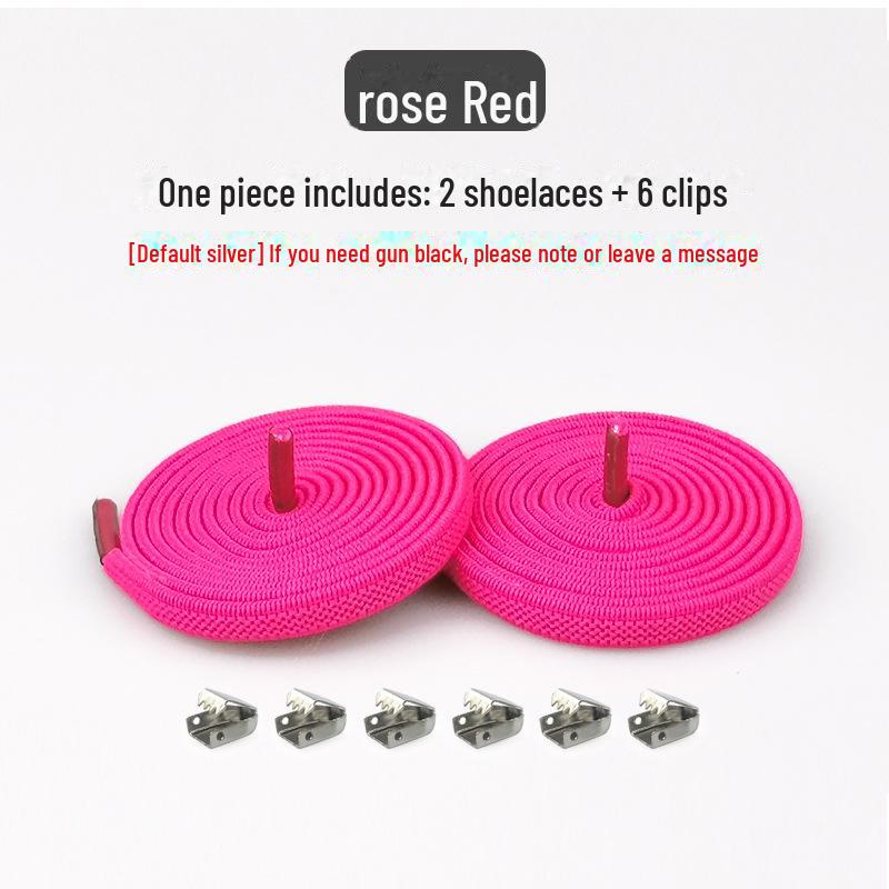 Snap Button Lazy Clip Shoelaces - Versatile for Kids, Adults, Men, Women - Black & White - Free Tie - Free Elastic