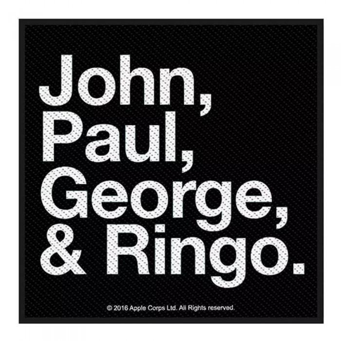 The Beatles John Paul George e Ringo Patch One Size preto/branco