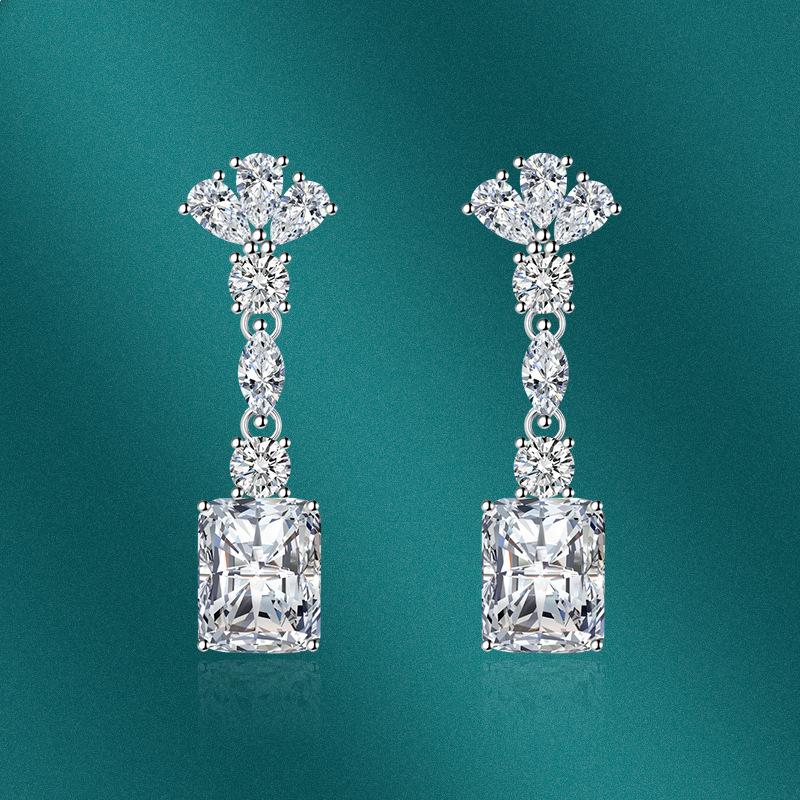 

Классические серьги SACE GEMS из медного сплава с цирконом, женские ювелирные изделия, свадебный подарок для вечеринки белый