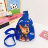 Kids Cartoon Nylon Chest Bag With Paw Patrol Chase Print Design For Preschoolers