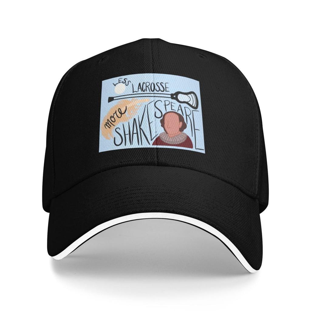 Less Lacrosse More Shakespeare Baseball Cap Hat Man For The Sun Military Tactical Fashionable Wild Ball S Women Mens