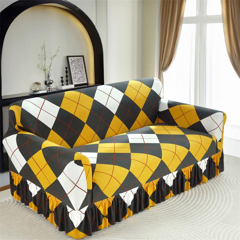 Skirt Sofa Cover Universal Elastic Sofa Cover All-Inclusive Universal Combination Sofa Cover