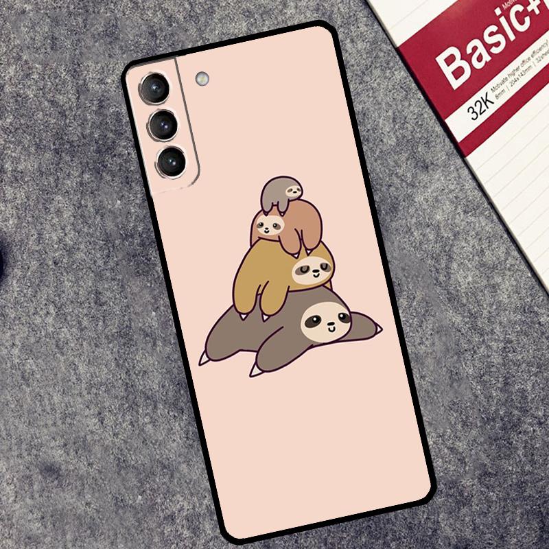 Sloth Cute Animal Case For Samsung Galaxy S26 S25 Ultra S20 S21 S22 S23 S24 Ultra S10 Plus S25 FE Cover Coque