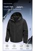 Giacca a guscio con cappuccio antivento da uomo per primavera/autunno - Abbigliamento outdoor e sportivo per alpinismo