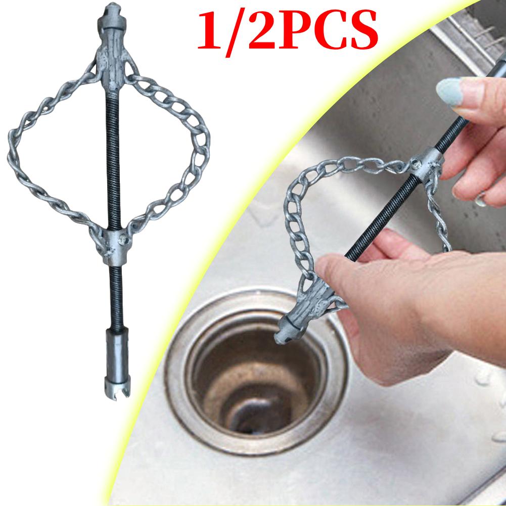 Flex-Shaft Sewer Descaling Chain Stainless Steel Pipe Maintenance Tool Spring Oil Plugging Pipe Dredger for Pipeline Blocks