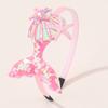 1PC Cute Hairband Kids Princess Headwear Boutique Triple Satin Flowers with Zircon Hair Accessories Head Hoop for Girls Headband