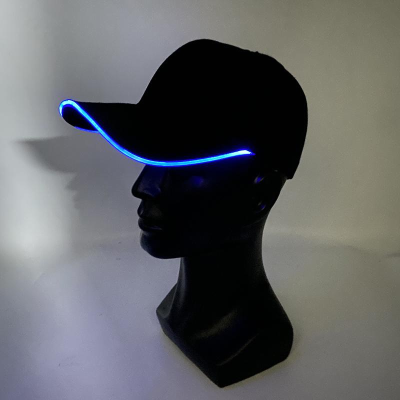 LED Baseball Hat Grand Event Running Holidays NightClub Glow Props Concert Baseball Hats Lighting Men's Baseball Cap Casual Hat