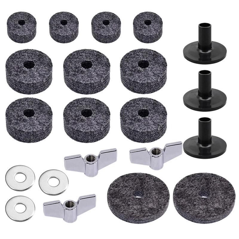 21-Piece Drum Set Accessories Drum Set Felt Pads Set Felt Anti-Slip Drum Set Set