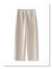 Women's Dark Cashmere Wide-Leg Pants 2024 - Elastic, Loose-Fit, Autumn/Winter Long Trousers