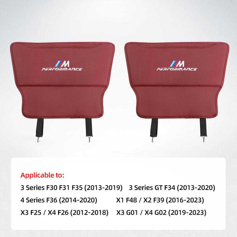 Autositz Rückenlehne Anti-Trittschutz Leder Kratzschutzbezug Für BMW E46 E90 E60 F30 F10 E39 i3 i4 X1 X2 X3 X5 X4 X6 X7