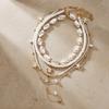 4Pcs/Set Boho Starfish Conch Rice Beads Pendant Necklace for Women Multilayer Soft Clay Starfish Shell Choker Summer Jewelry