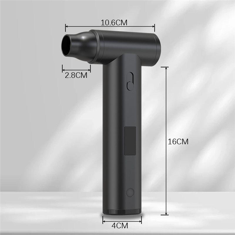 LED Display Brushless Jet Fan Electric Air Duster Mini Turbo Dust Removal Jet Dry Blower