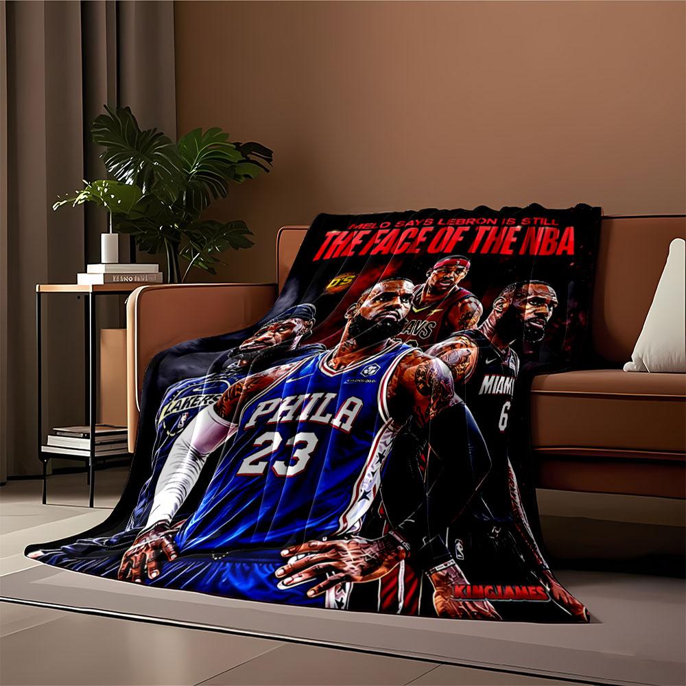 Lebron NBA Tribute Blanket for all seasons blanket lunch break throw gift