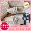 Lazy shoes bag head half slippers women wear 2025 spring and summer new Internet celebrity half tray single shoes Muller shoes flat sandals