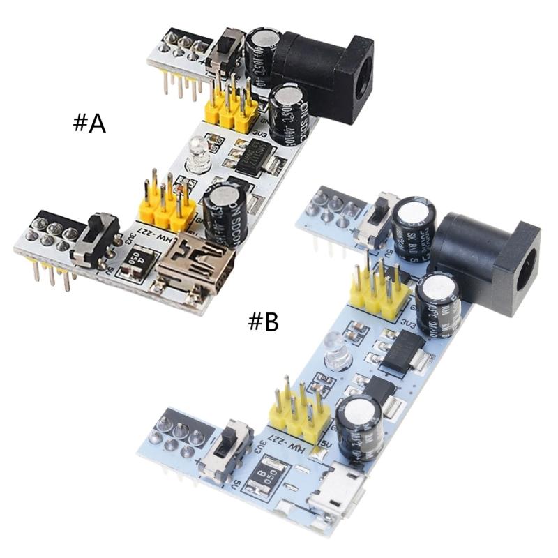 MB102 USB Breadboard Power Supply Module MB102 Module For Mini 5V 3.3V 2 Channel Power Electronic Projects
