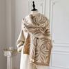 Versatile Imitation Cashmere Scarf Warm Jacquard Shawls  Winter Season Women Fashion Accessory