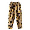 Spring and Summer Women's Harlen Pants Women Cotton and Linen Summer Print Nine-point Harlen Pants Women