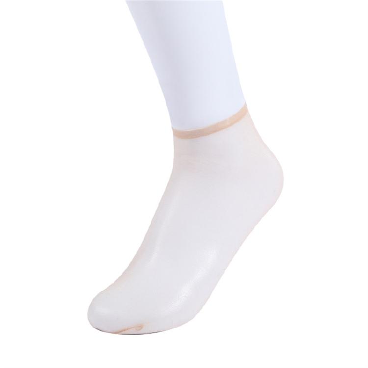 Casual Women Transparent Elastic Crystal Silk Sock Nylon Ladies Summer Stocking