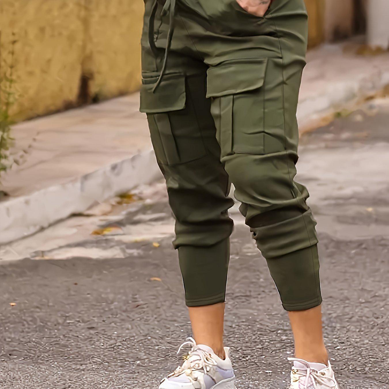 

X 39275 Cross-border Cargo Drawstring Casual Workwear Pants M