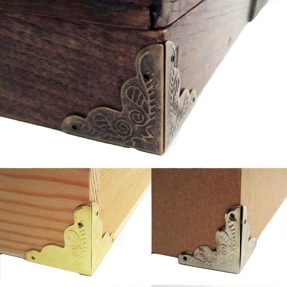 Pattern Decorative Carved Silver Corner Bracket Furniture Accessories Corner Foot Corner Protector