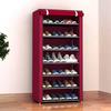 Multi-Layer Dustproof Metal Shoe Rack for Dorms and Storage