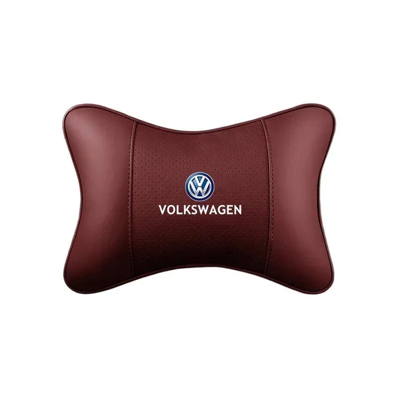 1Pz Cuscino Poggiatesta per Auto Sedile Morbido per VW GTI Atlas Jetta Touareg Variant Golf Polo Taos Nivus Passat Tiguan Ar