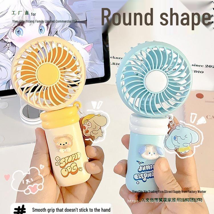 Portable USB Rechargeable Cute Panda Mini Fan for Kids and Students