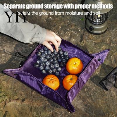 Durable Floor Mat Portable Folding Seat Mat, Lightweight Moisture-proof Pad, Multi-purpose Storage Tray, Square Seating for Outdoor Activities Camping