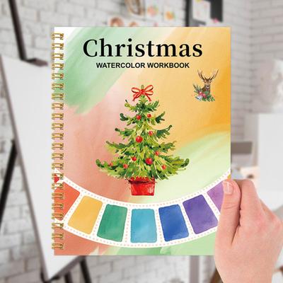 Watercolor Workbook Step-by-Step Painting Guide Watercolor Paint Set Nature-inspired Coloring Water Coloring Book