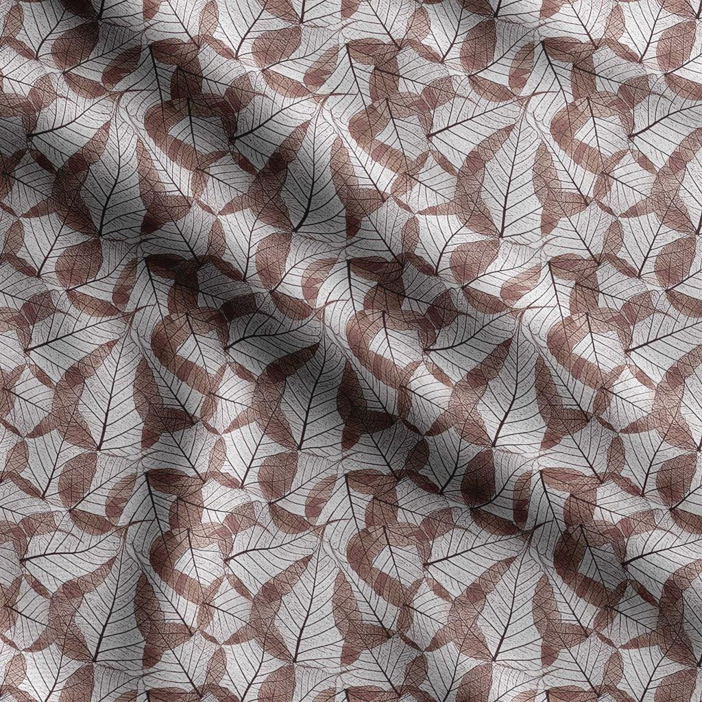 Soimoi Leaves Print,  Cotton Cambric, Quilting Fabric Sold by The Yard 42 Inch Wide, Medium Weight Cotton Fabric,
