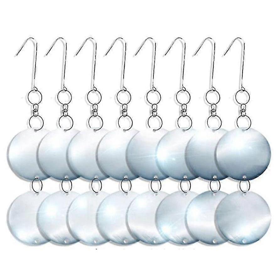 Lifetime Garden ANISTA Bird Deterrent Discs - 16 Reflective Stainless Steel Discs for Pigeon & Bird Repellent