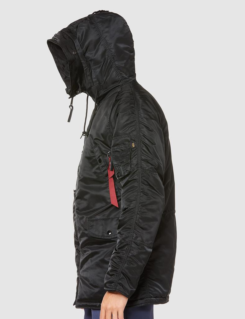 ALPHA INDUSTRIES INC N-3B Tight Fit Outerwear Jacket 20094 Black/Black L