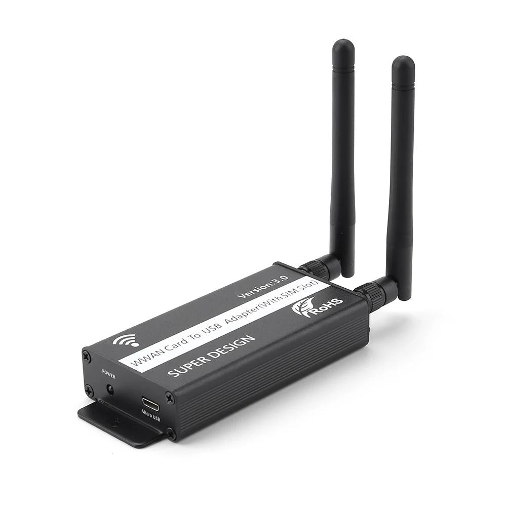 

Адаптер NGFF M.2 до USB 2.0 Type-C, антена, бездротова карта, конвертер із слотом для SIM-карти для модуля WWAN/LTE, 3G 4G до USB-порту