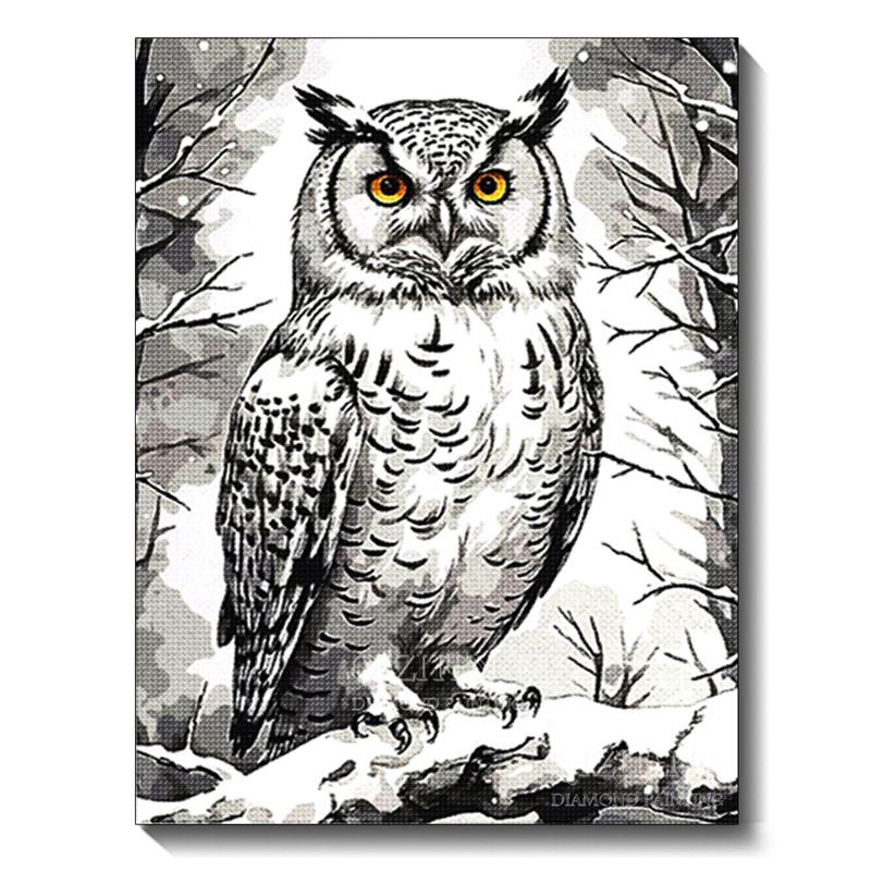 Black and White Animal Diamond Art Painting Dog 5D Full Diamond Mosaic Embroidery Cross Stitch Set Home Decoration Diy