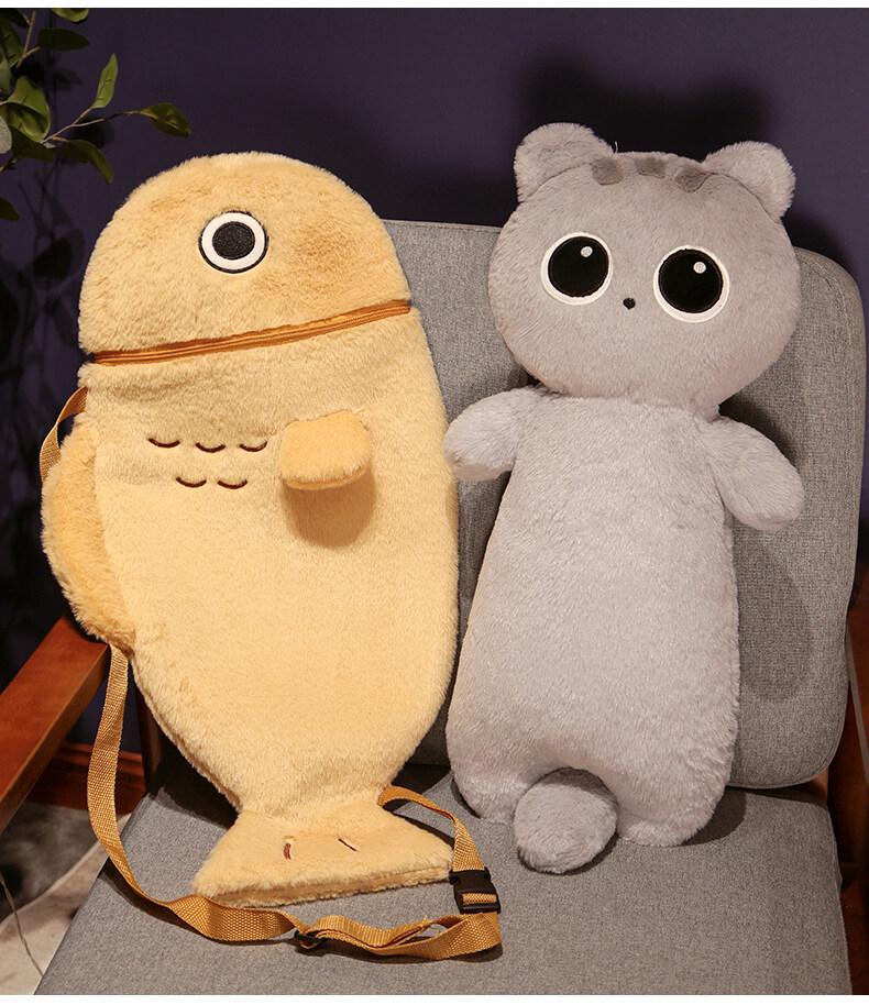 Japanese Fat Cat Plush Pillow Doll - Children's Comfort & Sleeping Pillow, Women’s Plush Toy