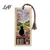 Embroidered Book Page Marker Seasonal Cat Cross-Stitch Bookmark Four Seasons Black Bookmark