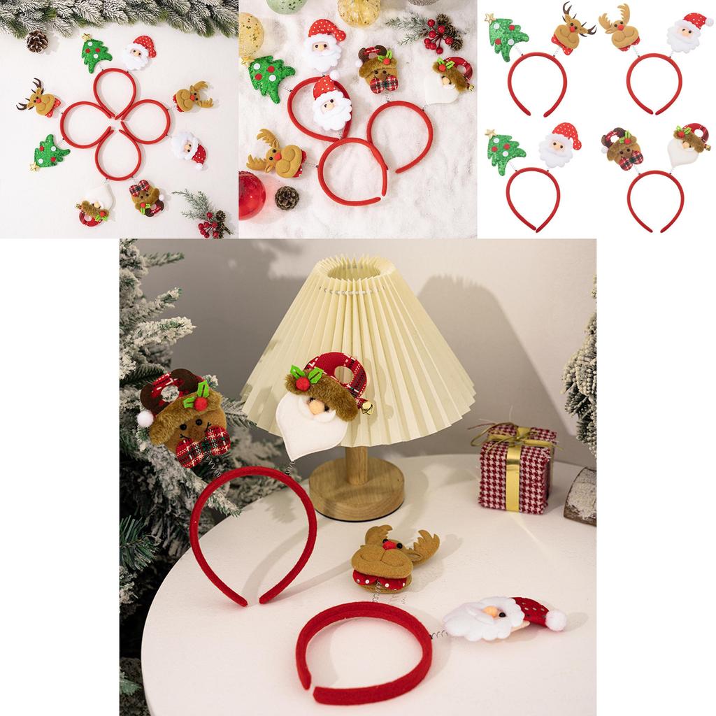 Christmas Headwear Collection With Santa And Reindeer Designs For Festive Celebration
