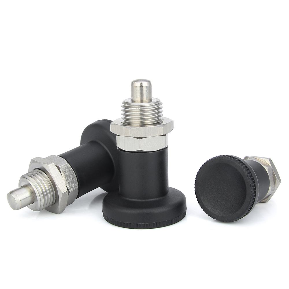 M12/M16 Fine Thread Stainless/Carbon Steel Locking And Positioning Index Bolts KST216 Three Colors Plastic Knob Indexing Plungers