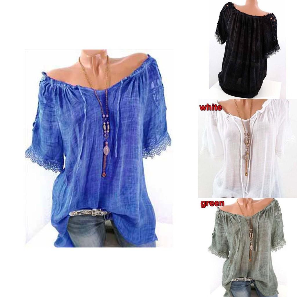 Elegante Blusa T-shirt in Chiffon a Spalle Scoperte da Donna con Design Elegante e Colori Versatili