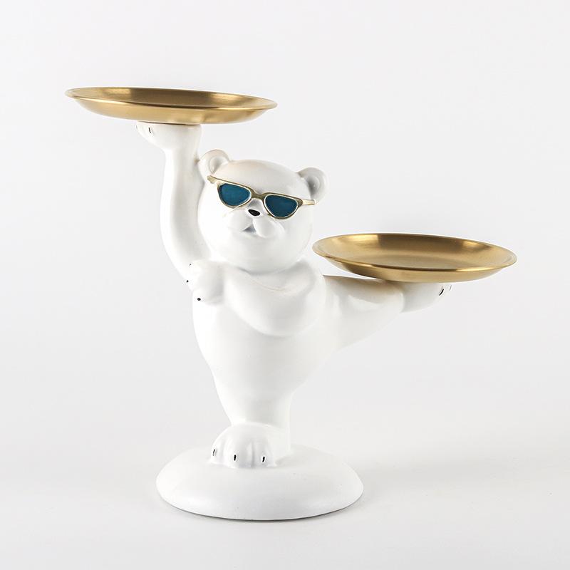 Light Luxury Cartoon Animal Key Storage Tray Ornaments Living Room Shoe Cabinet Home Tray Model Room Front Desk Hotel Accessories